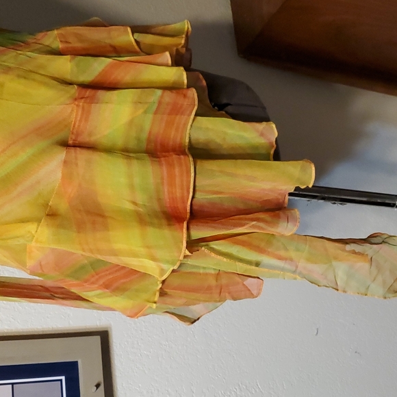 Silk Top in Citrus Colors, Sz M - Picture 6 of 16